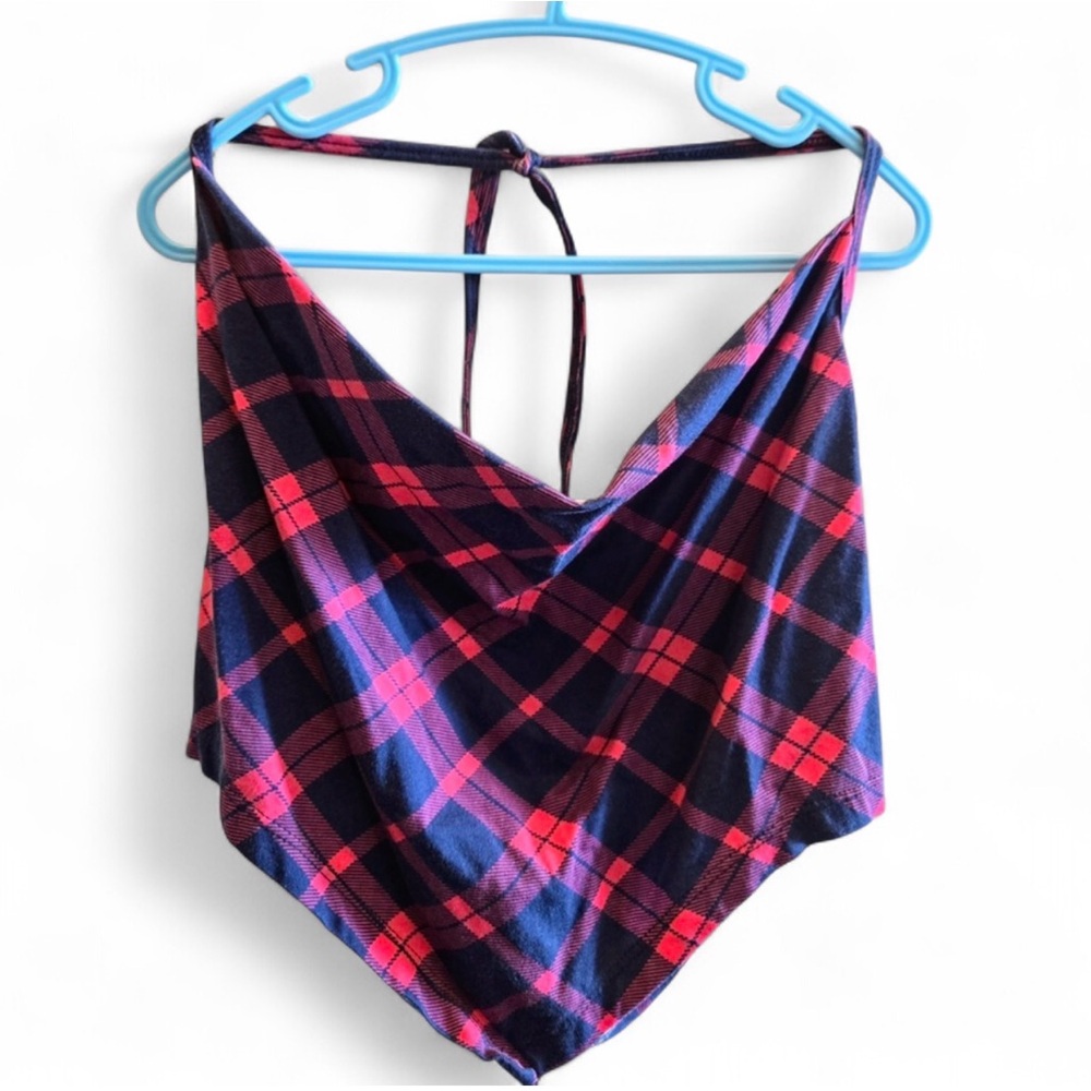 Plaid Tartan Halter Tank Top - Forever 21